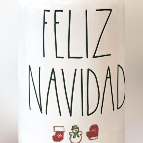 Rae Dunn “FELIZ NAVIDAD” Cannister - Picture 2 of 5
